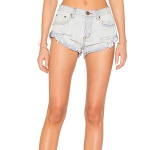 One Teaspoon Bandit Shorts Light Blue denim size 27